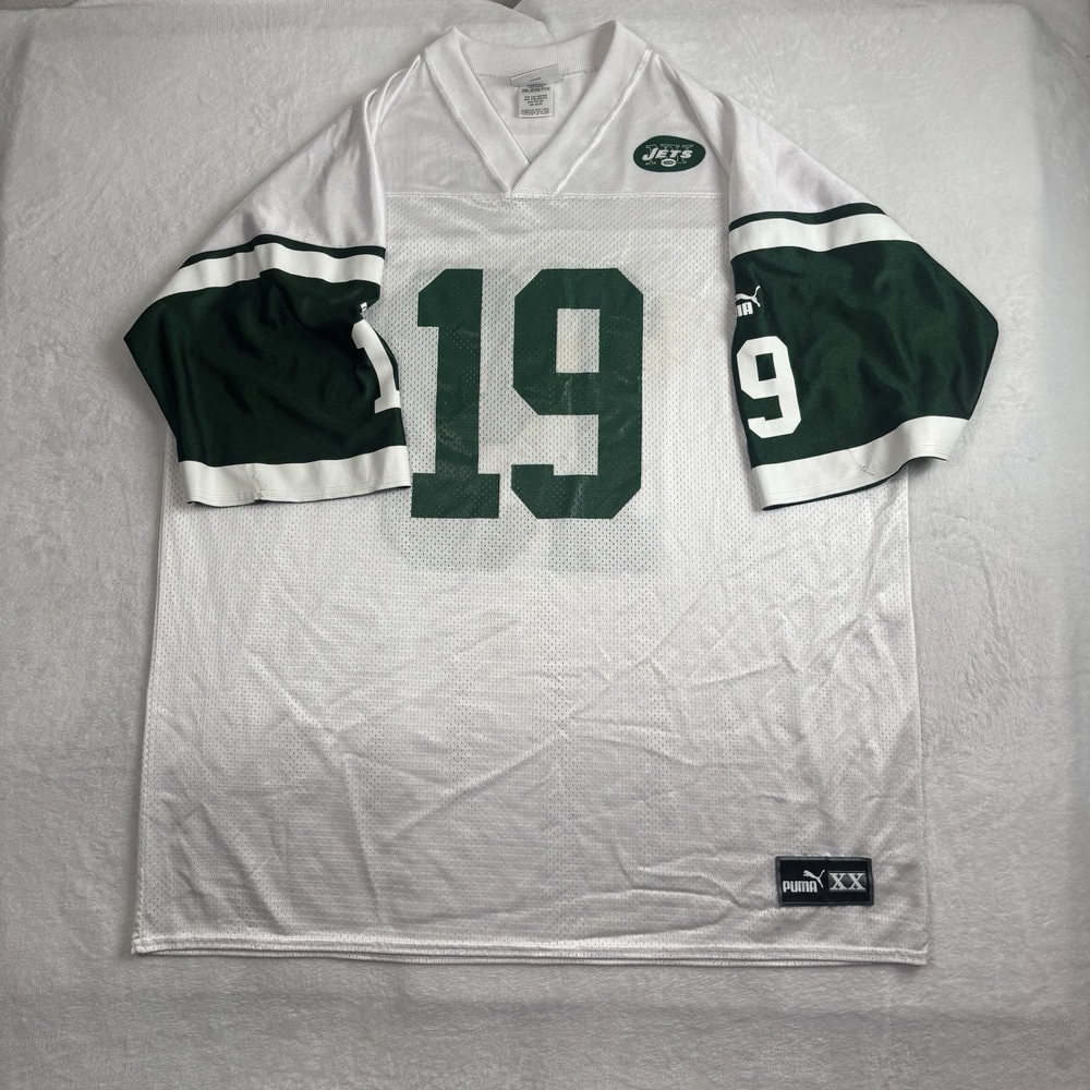 VTG Puma New York Jets Keyshawn Johnson Football Jersey Men's 2XL Stains
